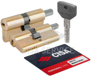 0Q311.21.0.00.C5 Cisa Asix P8 PRO цилиндр 90 (50x40) кл/верт (латунь)